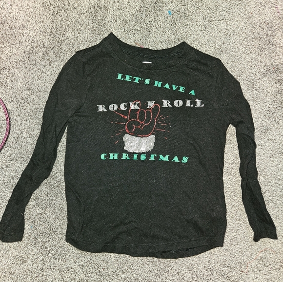Rock n roll Christmas baby tee t-shirt - Picture 2 of 3